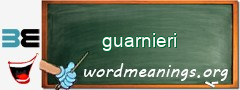 WordMeaning blackboard for guarnieri